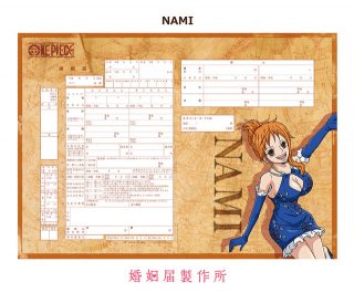 One piece certidão de casamento 3 nami