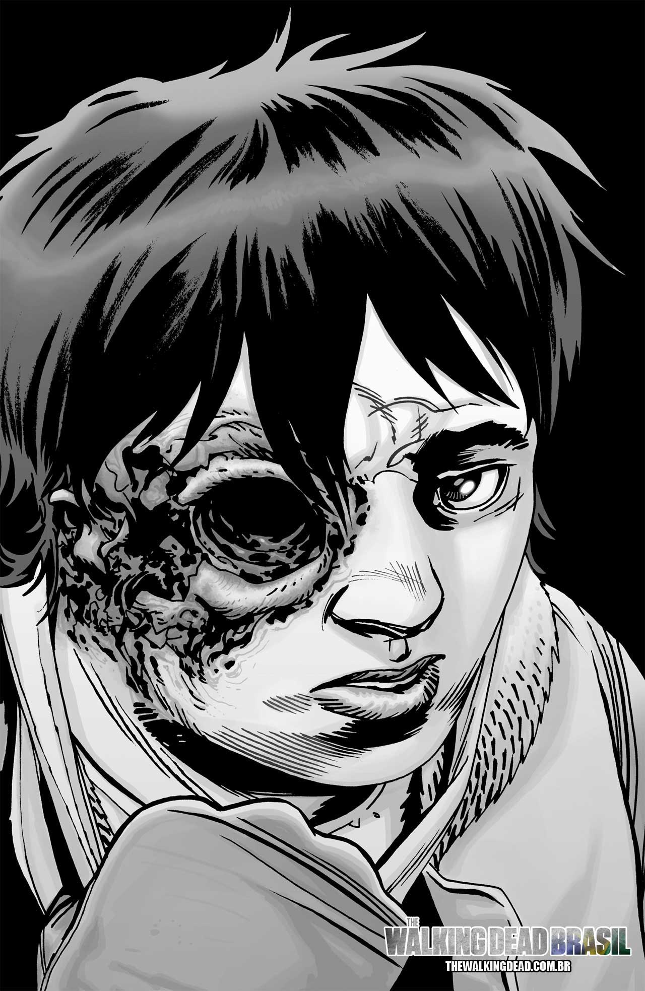 The walking dead hq 105 carl olho