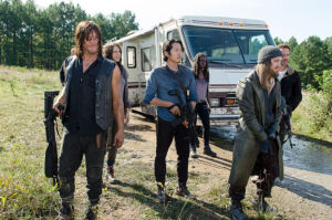 the walking dead s06e11 extra 08 daryl maggie glenn michonne jesus rick