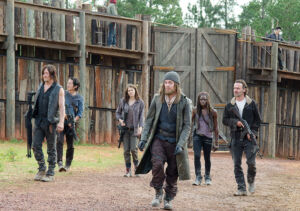 the walking dead s06e11 foto 03 daryl glenn maggie jesus michonne rick