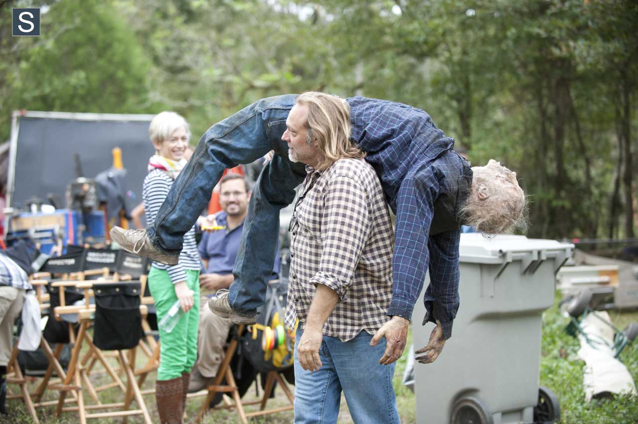 The walking dead s04e14 extra 27 nicotero bastidores