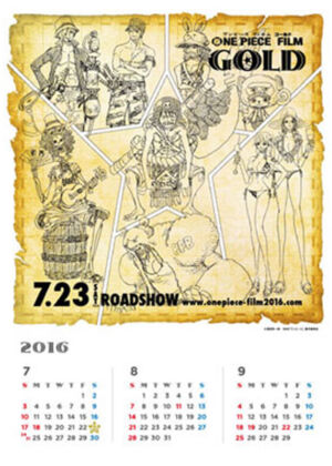 One Piece Film Gold Calendário 3