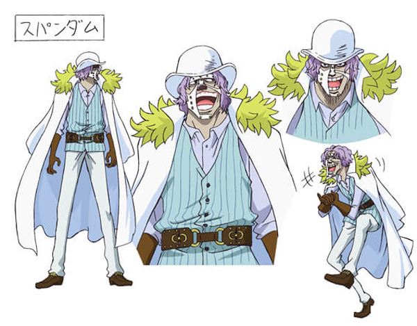 One Piece: Film Gold' - Design oficial de Lucci, Spandam, Sabo e Koala