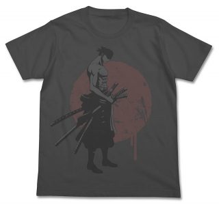 One piece cospa camiseta zoro cinza