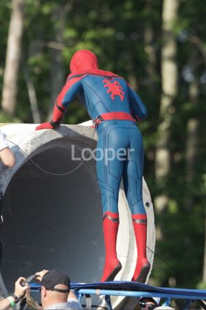 homem aranha de volta ao lar bastidores looper 16