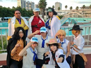 One piece film gold festival odaiba 2016 cosplay 3 marinha