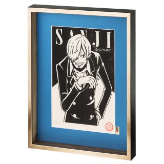 One piece xilogravura xilografia sanji 2