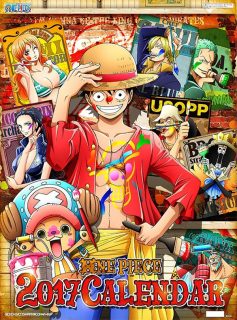 One piece calendar calendário 2017 capa