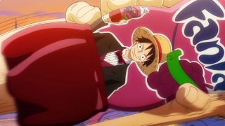 One piece fanta 15 garrafa luffy