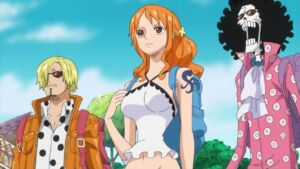 One Piece Episódio 761 7 Sanji Nami Brook