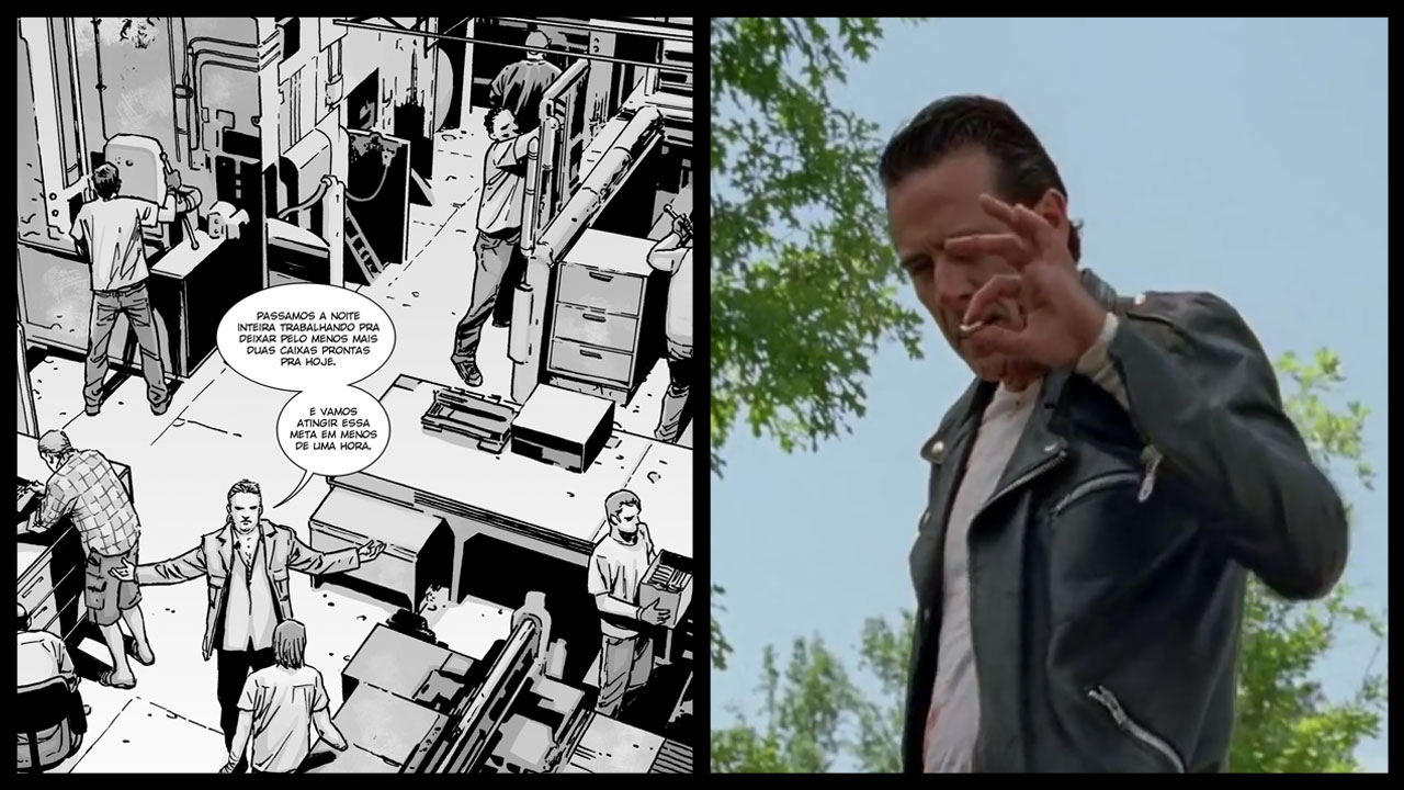 The walking dead s07e08 comparacao tv hq 06 eugene negan balas