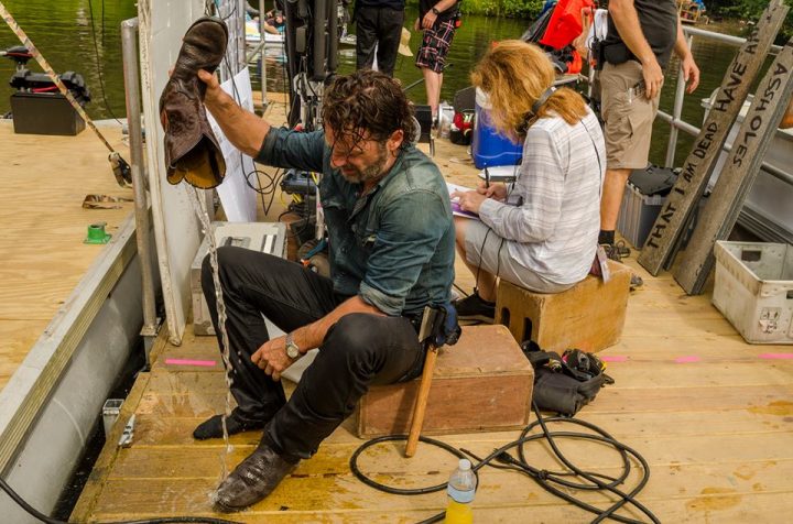 the walking dead s07e08 foto bastidores 03 rick