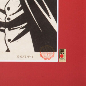 One Piece Xilogravura Xilografia Shanks 3