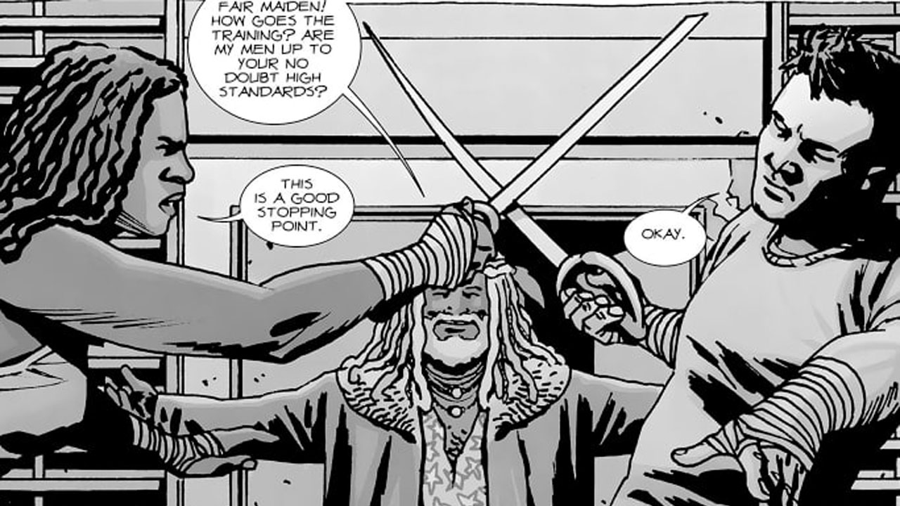 The walking dead hq michonne ezekiel