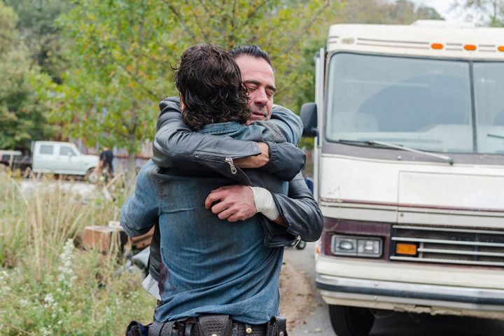 The walking dead s07e16 foto bastidores 03 negan rick