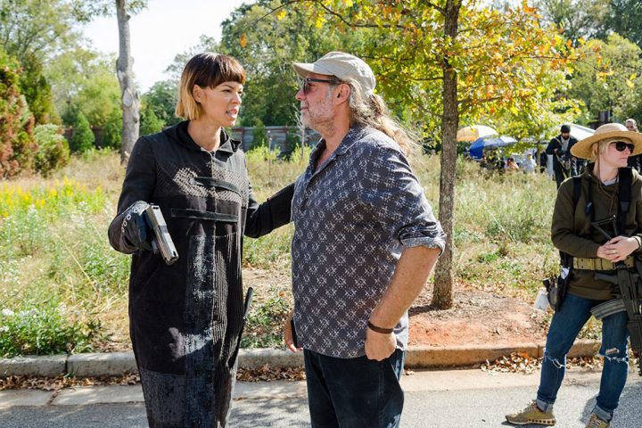 The walking dead s07e16 foto bastidores 10 jadis nicotero