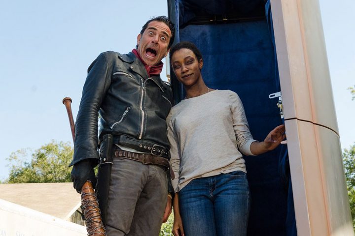 The walking dead s07e16 foto bastidores 18 negan sasha