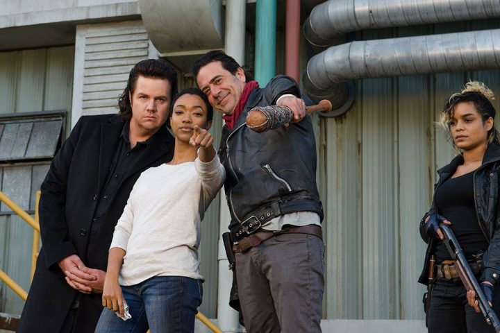 The walking dead s07e16 foto bastidores 19 eugene sasha negan arat