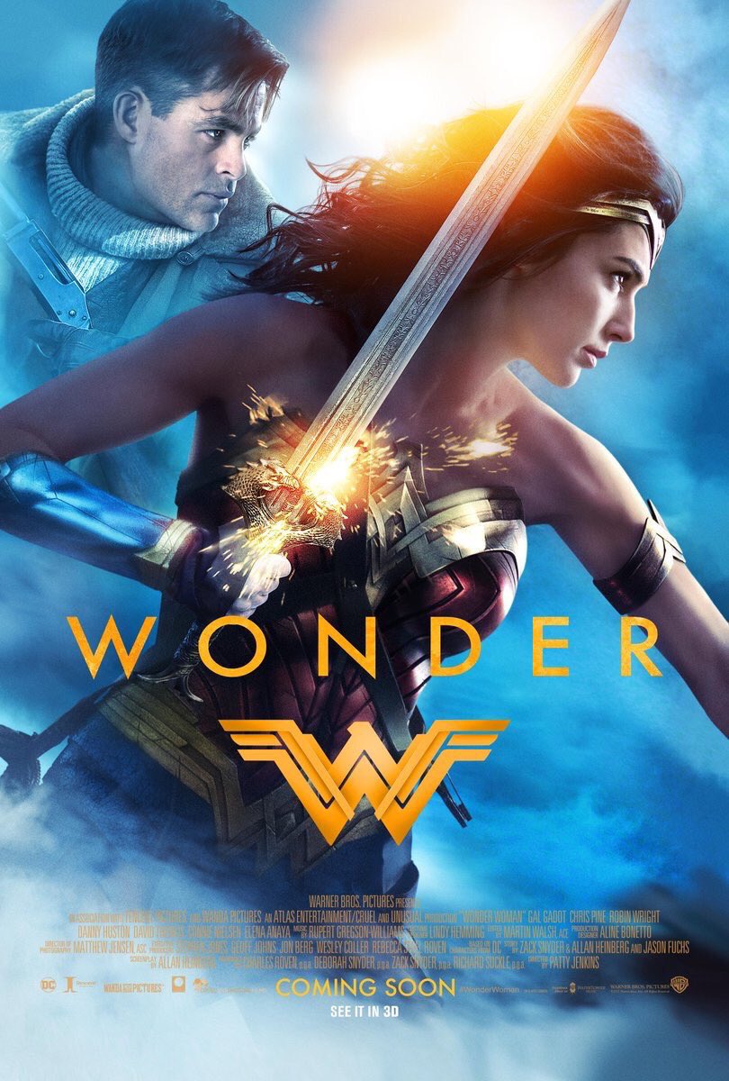 mulher maravilha poster steve trevor