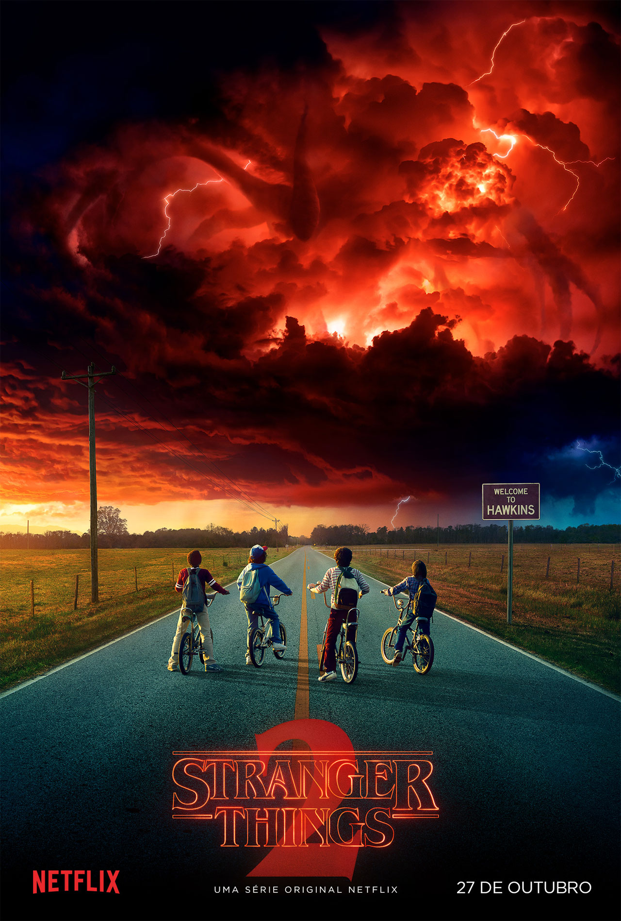 stranger things 2 temporada poster data estreia