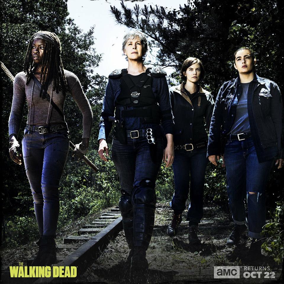 The walking dead 8 temporada imagem promocional michonne carol maggie tara