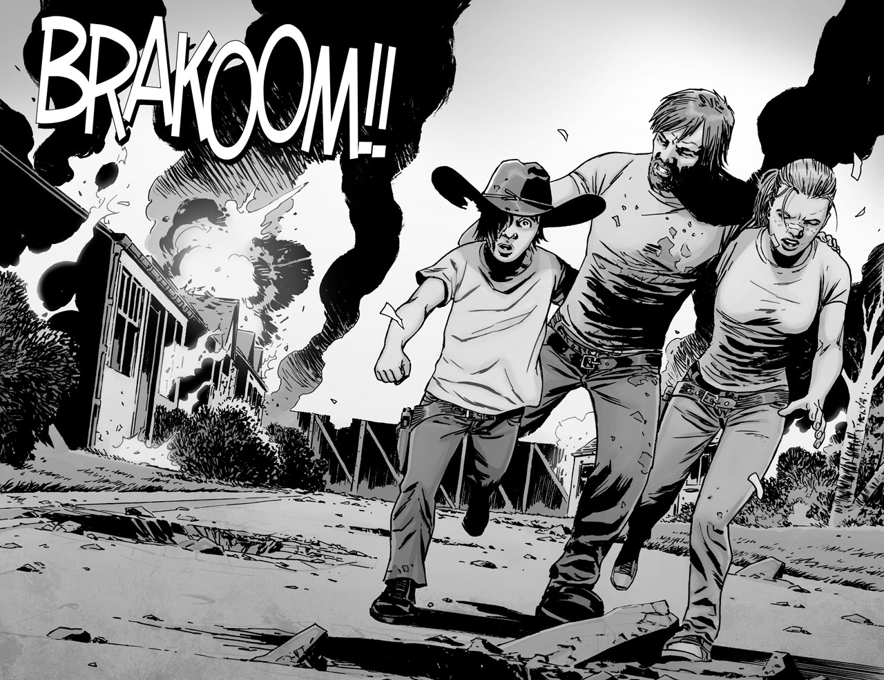 The walking dead hq 120 alexandria carl rick andrea