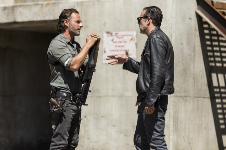 The walking dead 8 temporada s08e01 bastidores 8 andrew lincoln jeffrey dean morgan