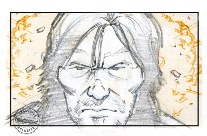 The walking dead 8 temporada s08e01 storyboard daryl dixon 10