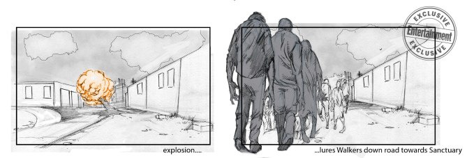 The walking dead 8 temporada s08e01 storyboard daryl dixon 18