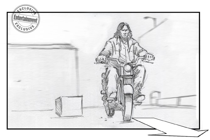 The walking dead 8 temporada s08e01 storyboard daryl dixon 2