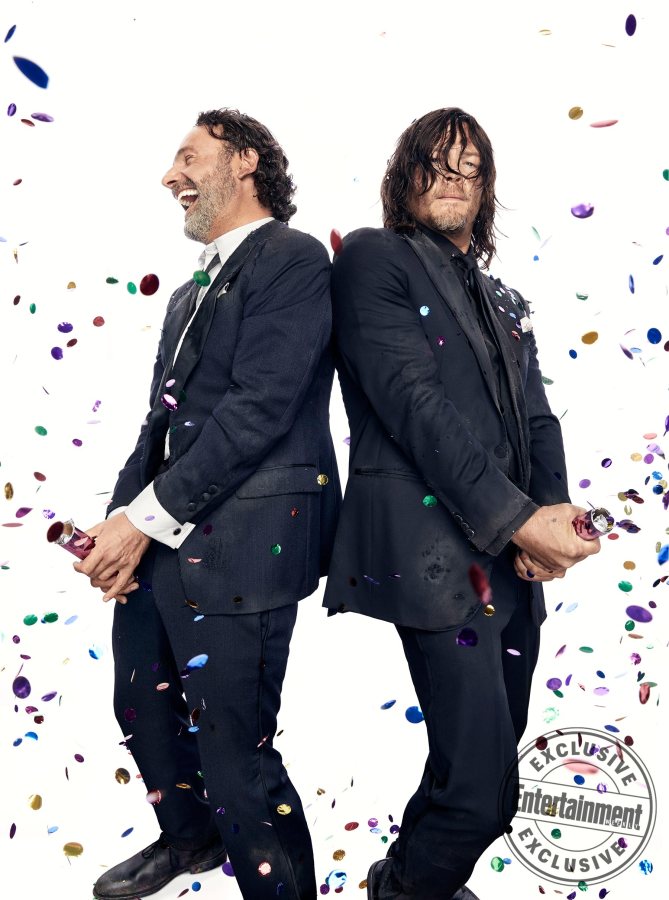 The Walking Dead TWD 100 EW 7 Andrew Lincoln Norman Reedus
