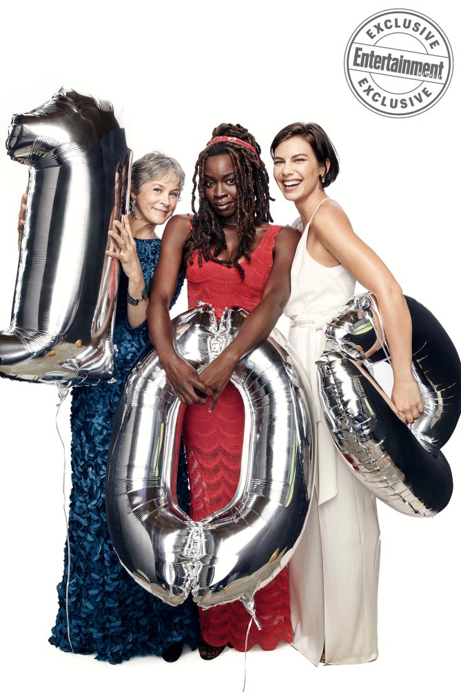 The Walking Dead TWD 100 EW 8 Melissa McBride Danai Gurira Lauren Cohan