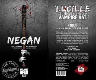 The walking dead wine collection vinhos negan 1