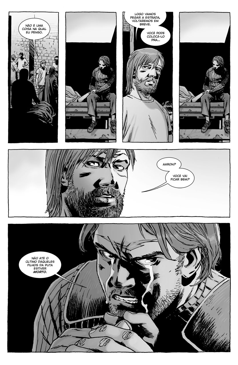 the walking dead hq 119 rick aaron lamenta morte eric