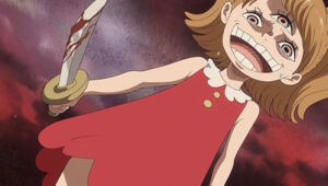 One Piece Episodio 832 3 Pudding Crian%C3%A7a