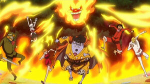 One Piece Episodio 846 Pedro Carrot Jinbei Nami