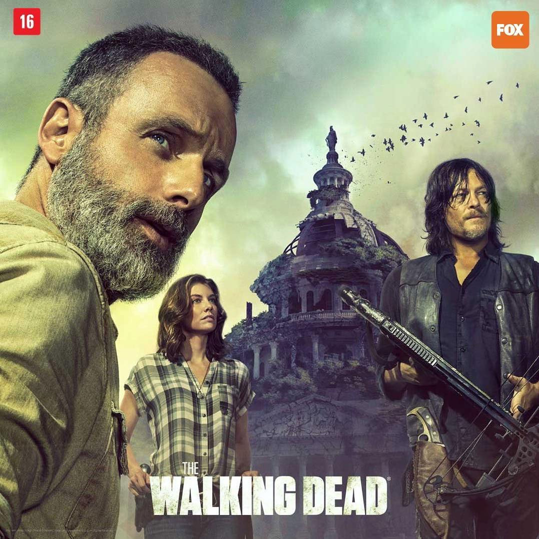 The walking dead 9 temporada poster 01 rick maggie daryl