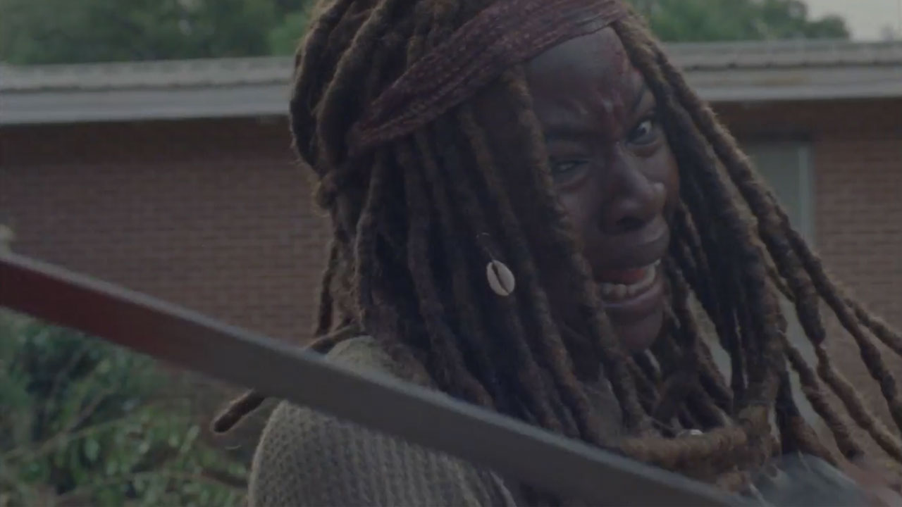 The walking dead s09e09 trailer cena 12 michonne