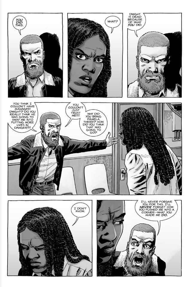 The walking dead hq 186 08 rick michonne