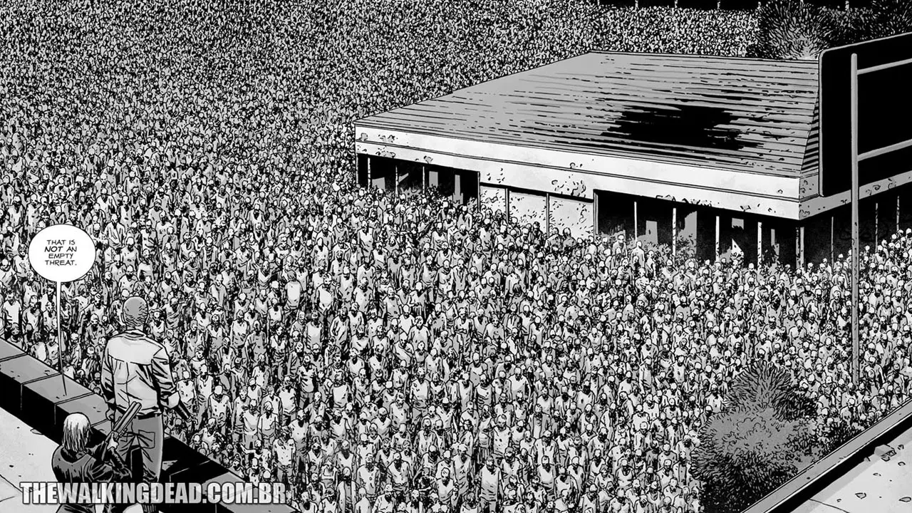 The walking dead 143 144 sussurradores horda alpha rick