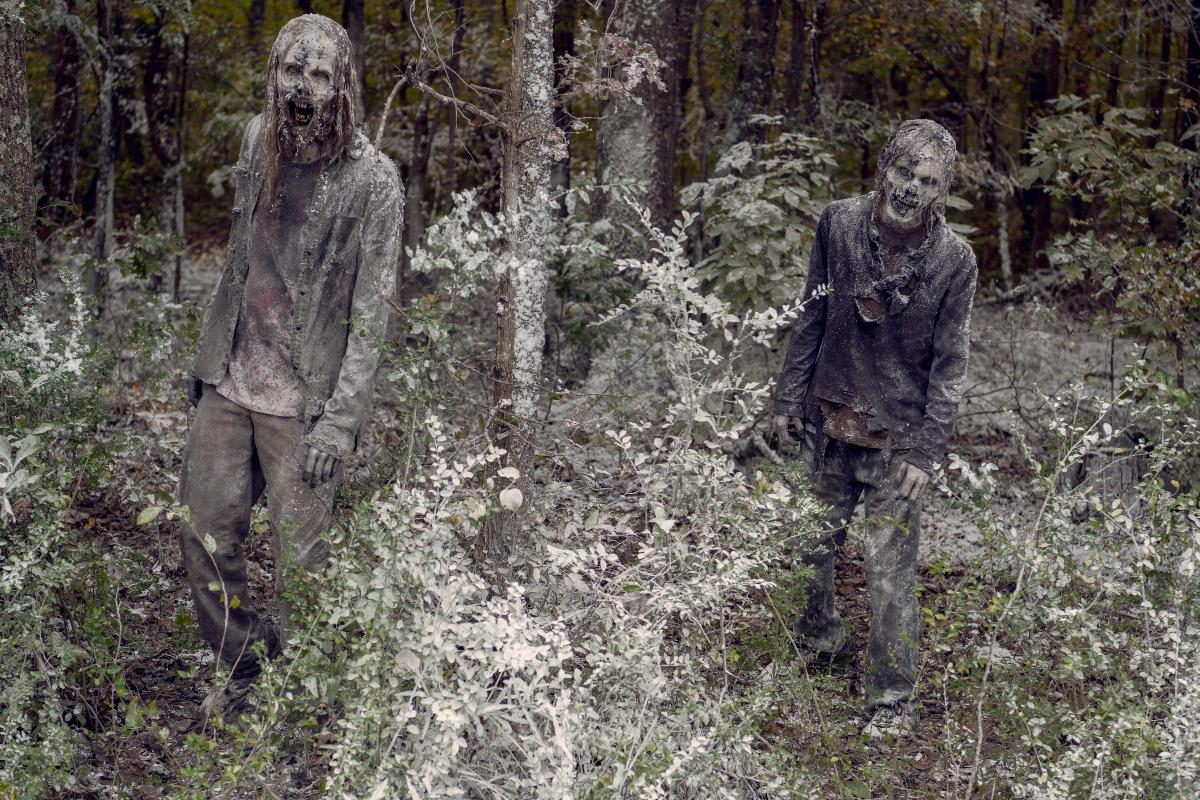 The walking dead s09e16 imagem extra 14 zumbis neve