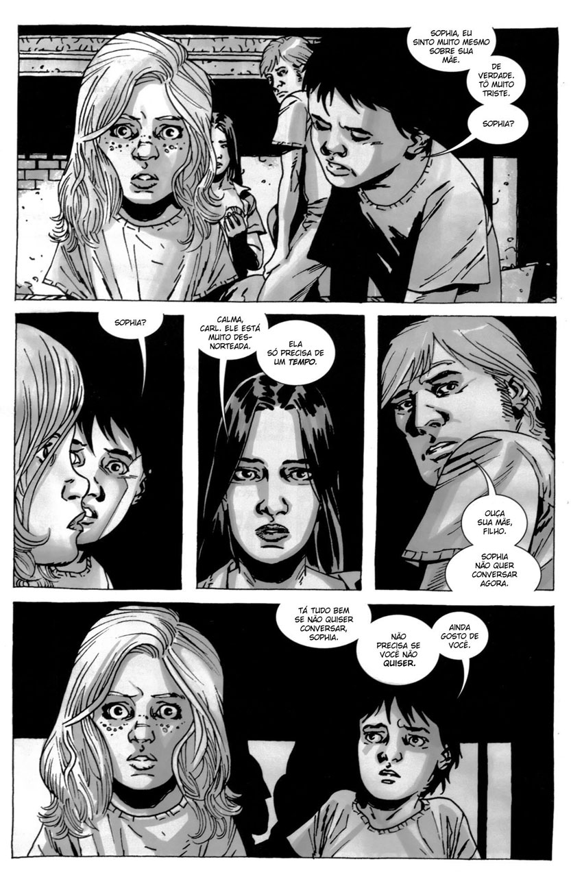 The walking dead hq 42 sophia lori rick carl