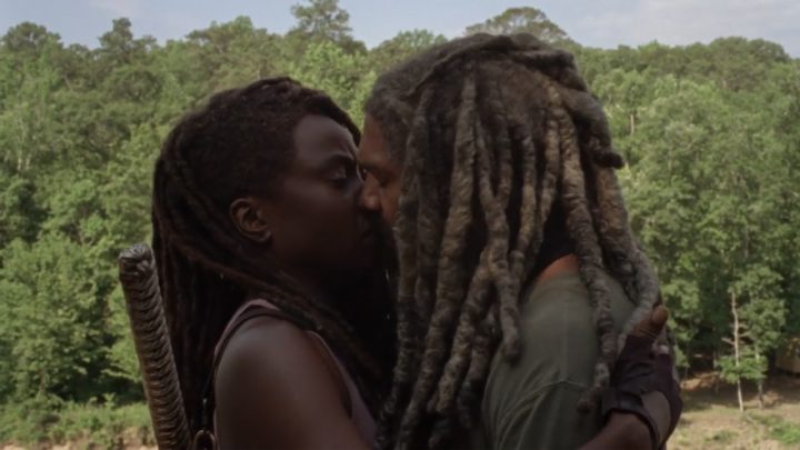 The walking dead 10 temporada michonne ezekiel beijo