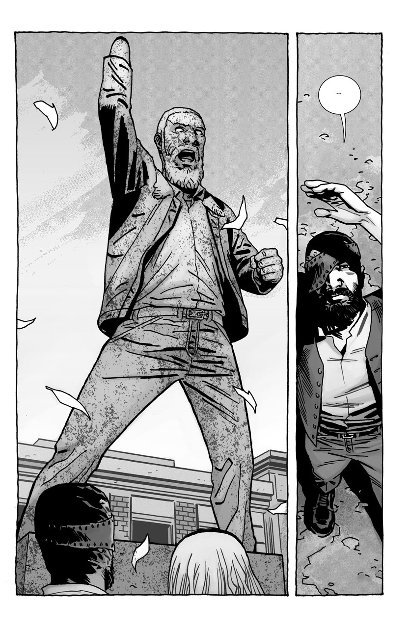 The walking dead hq 193 final rick estatua carl