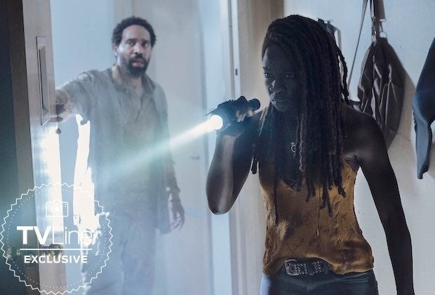 The walking dead 10 temporada parte 2 primeira imagem michonne virgil