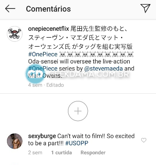 One piece netflix live action burge comentario instagram