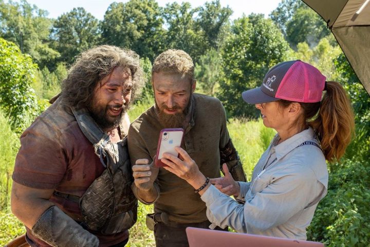 The walking dead 10 temporada s10e09 bastidores 15 cooper andrews ross marquand