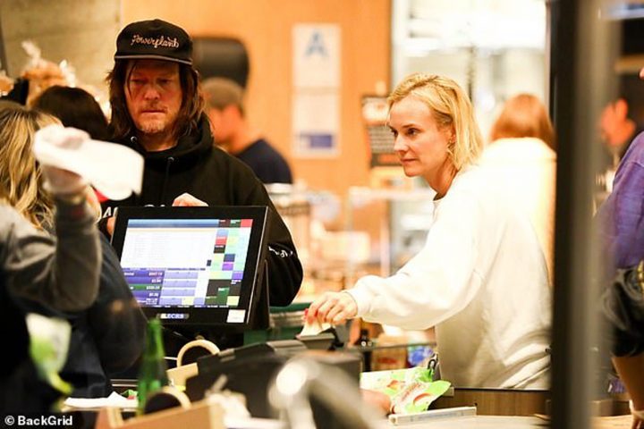 The walking dead norman reedus diane kruger compras supermercado