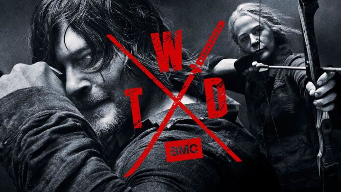 Daryl Dixon e Carol Peletier, no pôster da 10ª temporada de The Walking Dead.