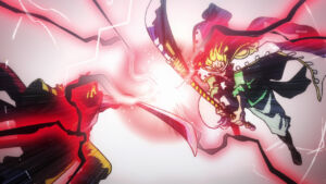 Barba Branca e Gol D. Roger na abertura 23 de One Piece, Dreamin' On